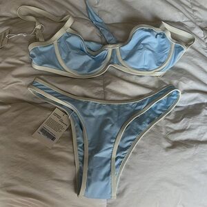 Monday Swimwear Ivory/Seamist bikini